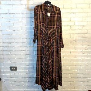 NWT Free People Shirtwaist Maxi Dress, S-M